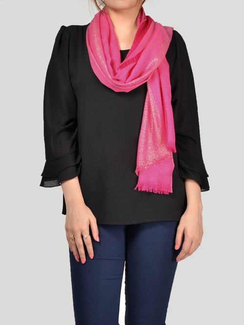 Striped Shimmer Scarf