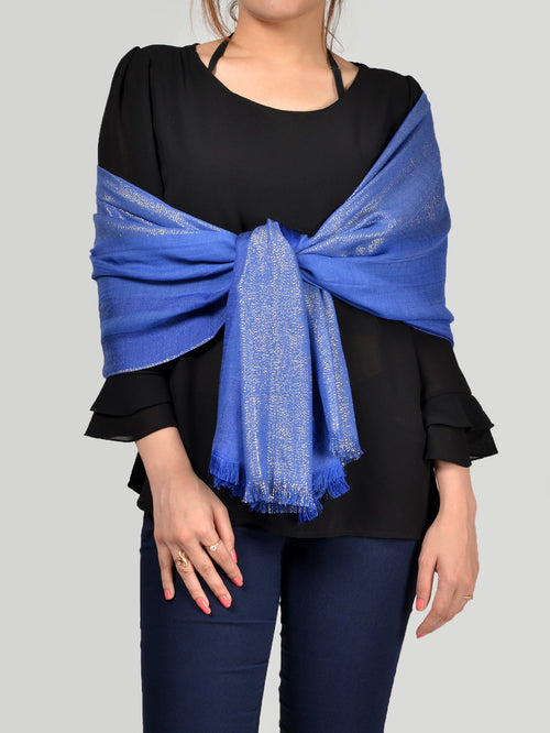Striped Shimmer Scarf