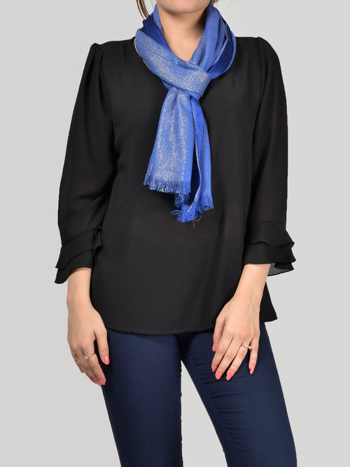 Striped Shimmer Scarf