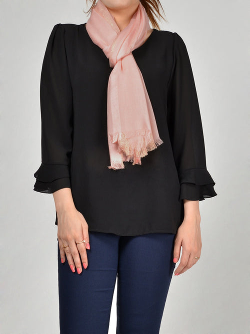 Striped Shimmer Scarf