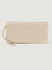 Embroidered Zigzag Wallet