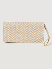 Embroidered Zigzag Wallet