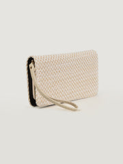 Embroidered Zigzag Wallet