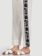 Embroidered Cotton Trouser