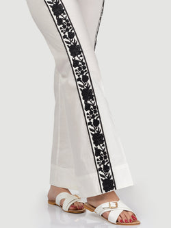 Embroidered Cotton Pants