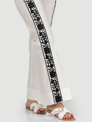 Embroidered Cotton Pants
