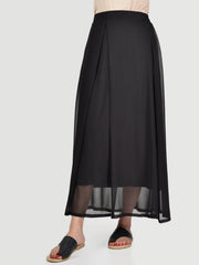 Chiffon Skirt-Black