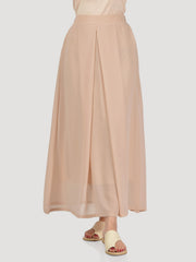 Chiffon Skirt-Beige