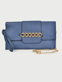 Metallic Adorned Clutch