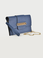 Metallic Adorned Clutch