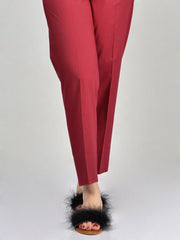 Straight Trouser-Red
