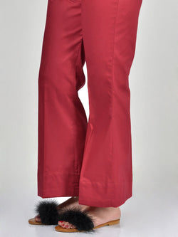 Bootcut Pants-Red