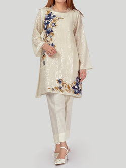 Embroidered Chiffon Shirt