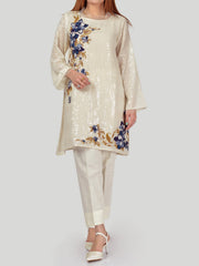 Embroidered Chiffon Shirt