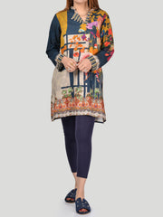 Printed Khaddar Shirt