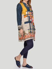 Printed Khaddar Shirt