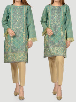 Embroidered Jacquard Suit