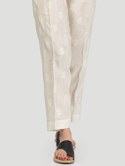 Embellished Silk Trouser
