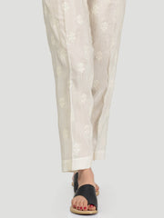 Embellished Silk Trouser