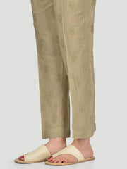 Embellished Silk Trouser