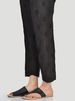 Embellished Silk Trouser