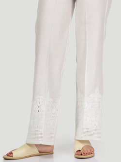 Embroidered Cambric Pants