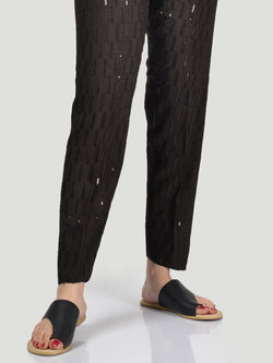 Embellished Silk Trouser