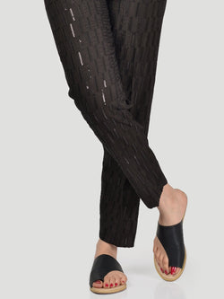 Embellished Silk Trouser