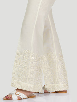 Embroidered Cotton Pants
