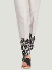 Embroidered Cotton Trouser
