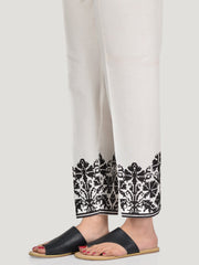 Embroidered Cotton Trouser