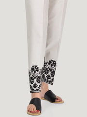 Embroidered Cotton Trouser