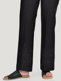 Embroidered Cotton Pants