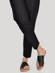Embroidered Cotton Trouser
