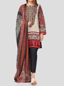 Embroidered Cambric Suit