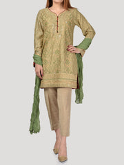 Embellished Silk Suit