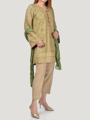 Embellished Silk Suit