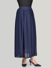 Chiffon Skirt-Blue