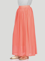 Chiffon Skirt-Peach