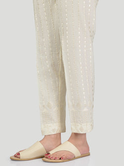 Embroidered Cotton Trouser
