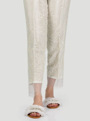 Embellished Silk Trouser