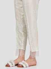 Embellished Silk Trouser