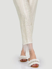 Embellished Silk Trouser