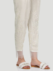 Embellished Silk Trouser