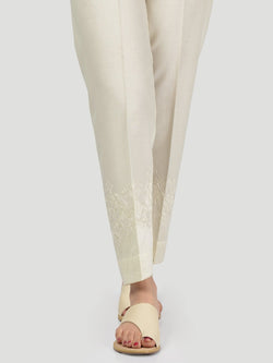 Embroidered Cotton Trouser