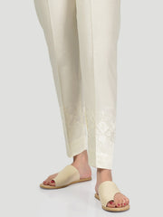 Embroidered Cotton Trouser