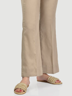 Bootcut Pants-Beige