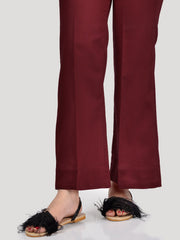 Bootcut Pants-Maroon