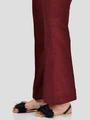 Bootcut Pants-Maroon