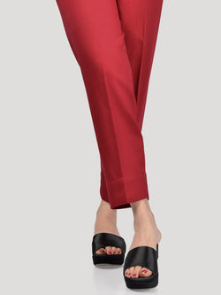 Straight Trouser-Red